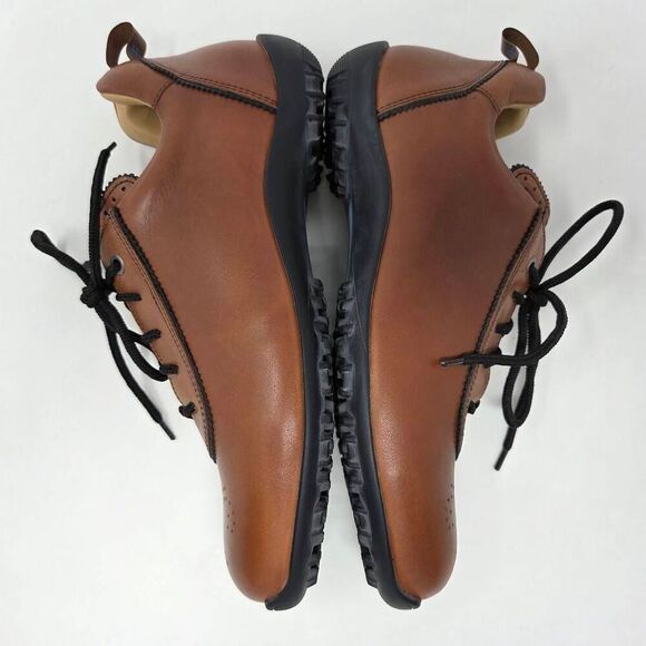 WESTEES SHELLEY WEST GLAMOUR GIRLS COLLECTION BROWN LEATHER GOLF SHOES WOMENS 9 - Picture 8 of 10